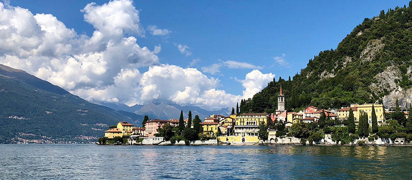 Romantic lakes in Italy